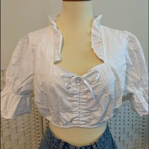 Vintage 90's Dirndl cropped top